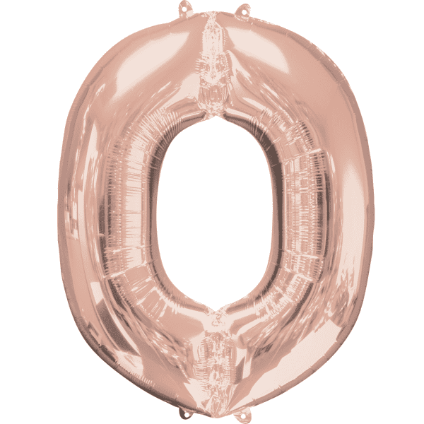 Habubu Onvervangbaar Pat Mini Rose Gold Foil Balloon - Letter O - The Party Station