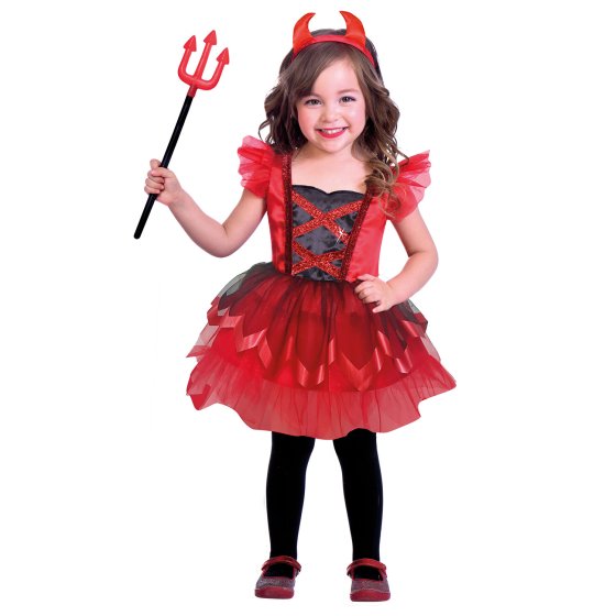 Costume Little Devil Girl 12-24 Months - The Party Station